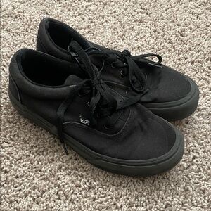 Vans All-Black Canvas Shoes
